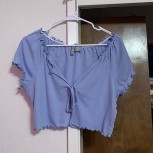 baby blue Front tide shirt
